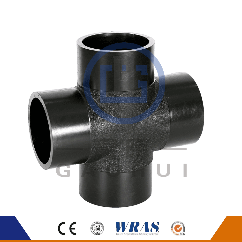 HDPE Butt Fusion Cross Tee Vesiputki